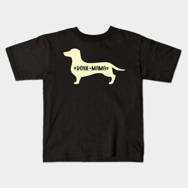 Doxie mama Shirt for dog lovers gift idea Kids T-Shirt by ARBEEN Art